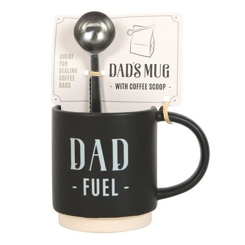 Dad Fuel Mug and Coffee Scoop Clip - Tiodhlac Studio