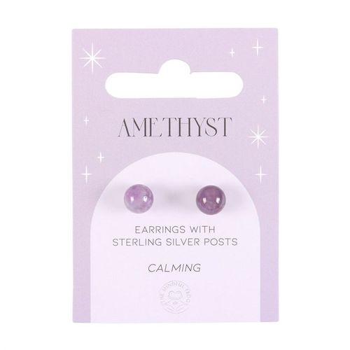 Amethyst Semi Precious Crystal Earrings - Tiodhlac Studio