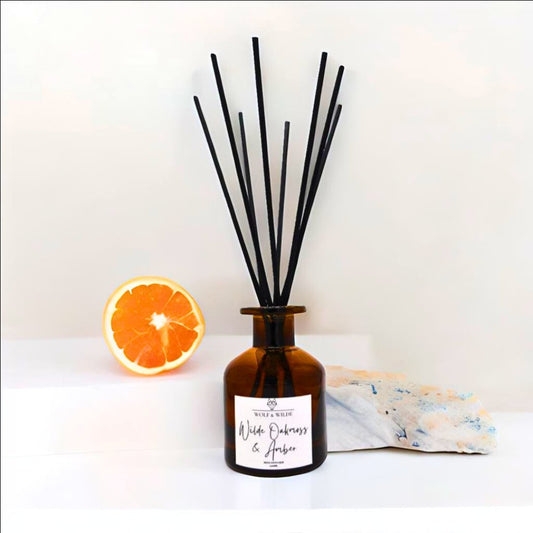 Wilde Oakmoss & Amber 120ml Reed Diffuser With 8 Reeds-0